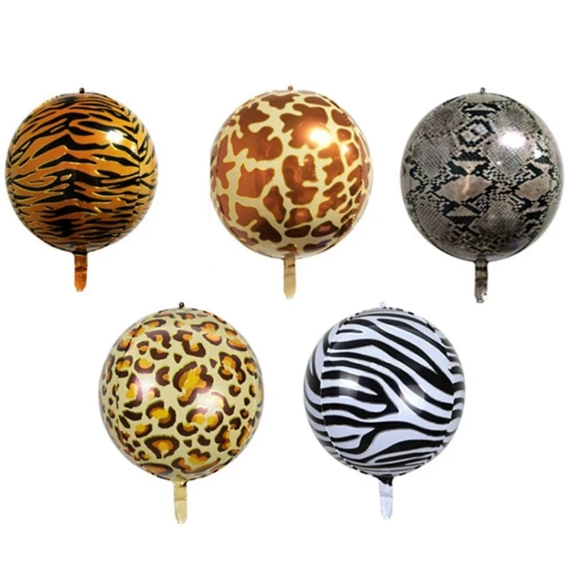 Wild Animal Print Foil Balloon 22 Inch Wild 4D Round Helium Balloon Jungle Zoo Theme Baby Shower Birthday Decor
Wild Animal Print Foil Balloon 22 Inch Wild 4D Round Helium Balloon Jungle Zoo Theme Baby Shower Birthday Decor