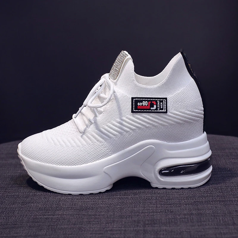 Ladies knitted flat shoes lace-up women thick-soled breathable sneakers slope heel casual comfortable women's shoes new spring
Ladies knitted flat shoes lace-up women thick-soled breathable sneakers slope heel casual comfortable women's shoes new spring
