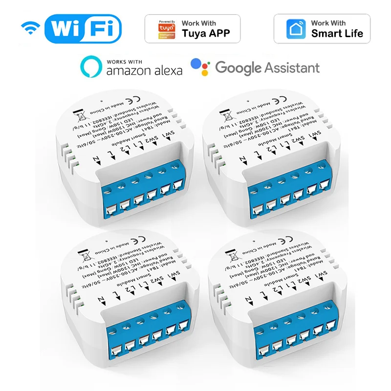 1/5 Pcs Tuya Smart Home WiFi Light Switch APP Remote Control Function Share with Family Work With Alexa Google Home
1/5 Pcs Tuya Smart Home WiFi Light Switch APP Remote Control Function Share with Family Work With Alexa Google Home