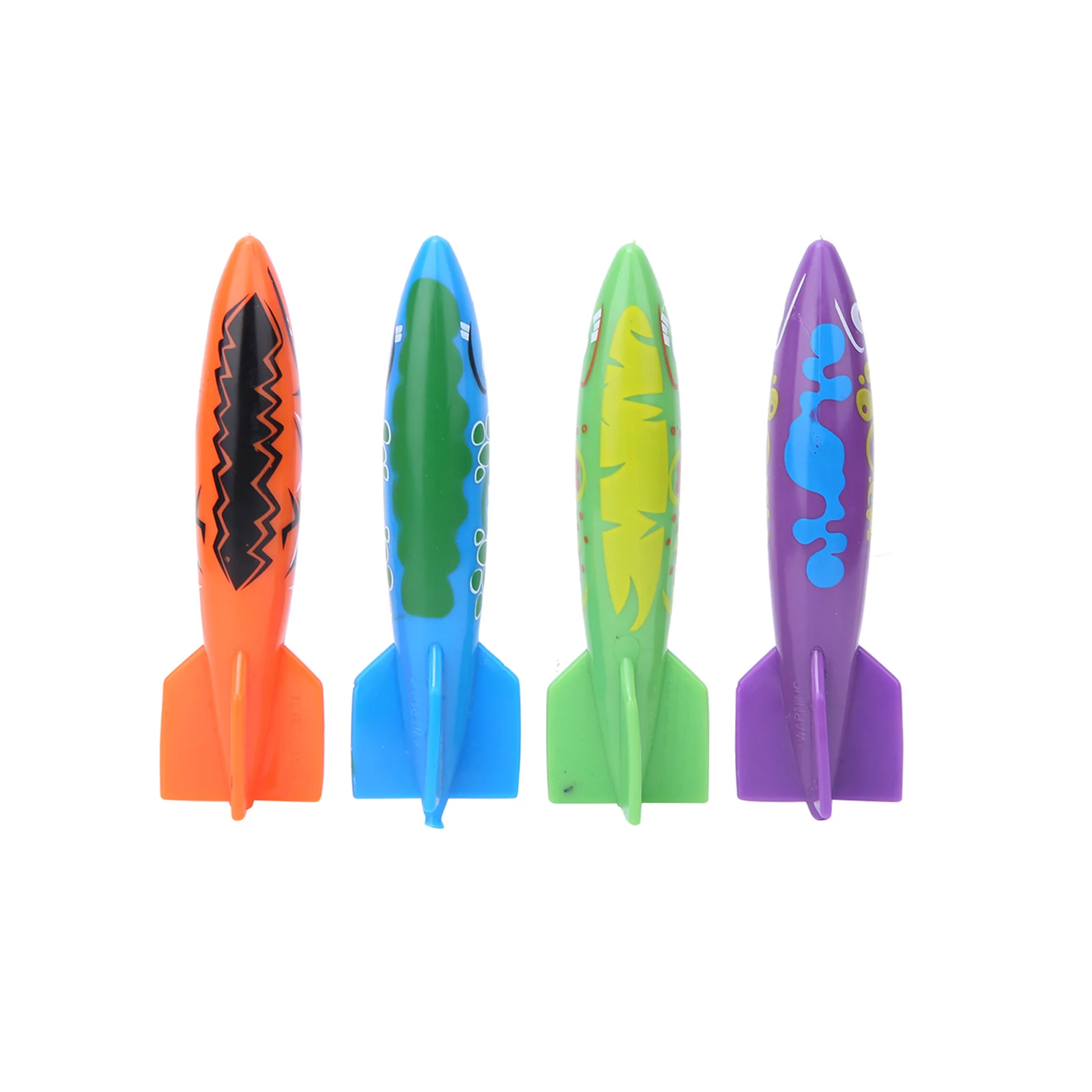 4pcs Torpedo Rocket Underwater Throwing Toys For Kids Diving Games Summer Pool Beach Swimming Children Water Training Playing
4pcs Torpedo Rocket Underwater Throwing Toys For Kids Diving Games Summer Pool Beach Swimming Children Water Training Playing