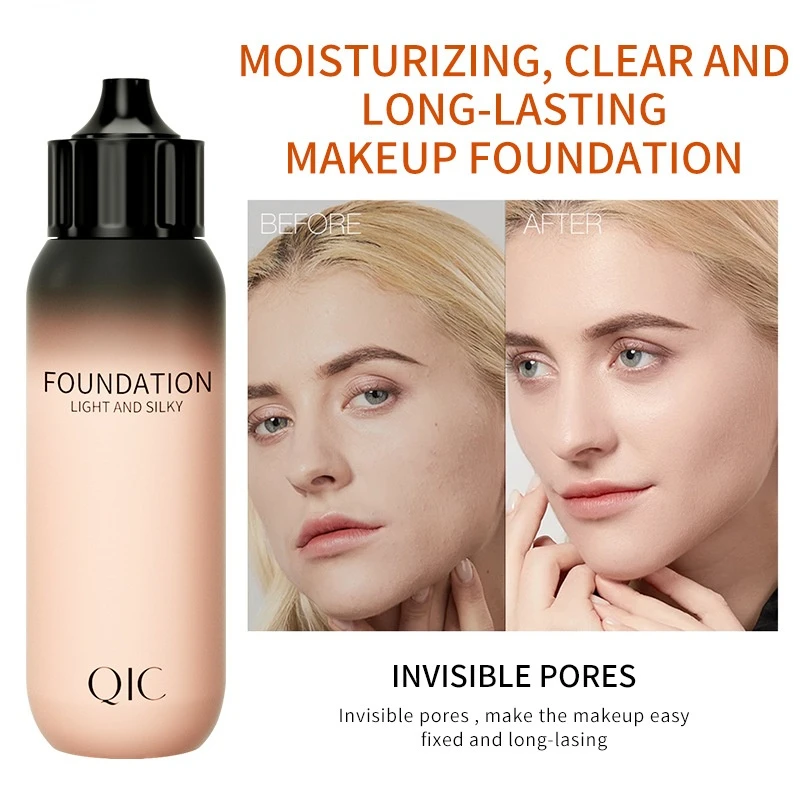 Light Silky Foundation Liquid Makeup Isolate Natural BB Cream Moisturizing Waterproof No Take Off Dark Circles Face Base Makeup
Light Silky Foundation Liquid Makeup Isolate Natural BB Cream Moisturizing Waterproof No Take Off Dark Circles Face Base Makeup