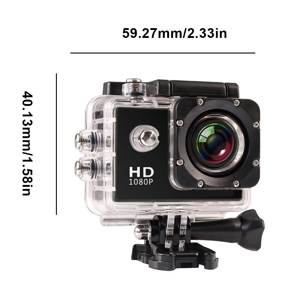 Sport Camera HD 1080P Underwater Waterproof Portable Sports Action Camera DV Recorder Kit For Travelling Outdoor Cycling Camera 
Sport Camera HD 1080P Underwater Waterproof Portable Sports Action Camera DV Recorder Kit For Travelling Outdoor Cycling Camera