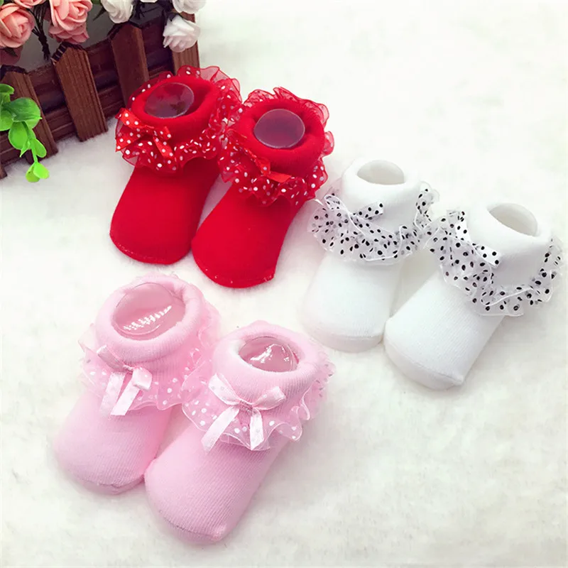 Фото 2020 новые милые мягкие тянущиеся носки-пачки для маленьких девочек кружевные