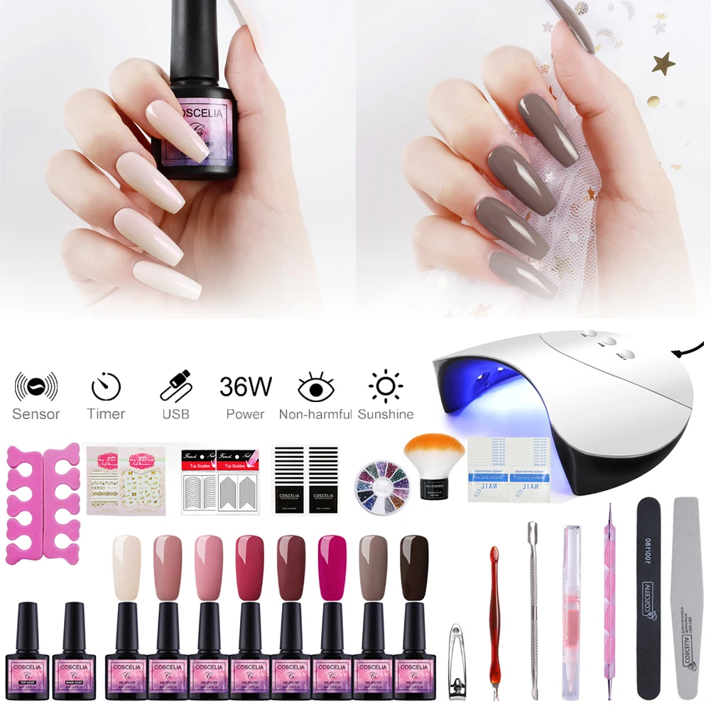 45PCS Nail Art Kit with UV Light, Nail Gel Polish, Nail Stickers, Rhinestones Manicure Tool for Girls Women
45PCS Nail Art Kit with UV Light, Nail Gel Polish, Nail Stickers, Rhinestones Manicure Tool for Girls Women