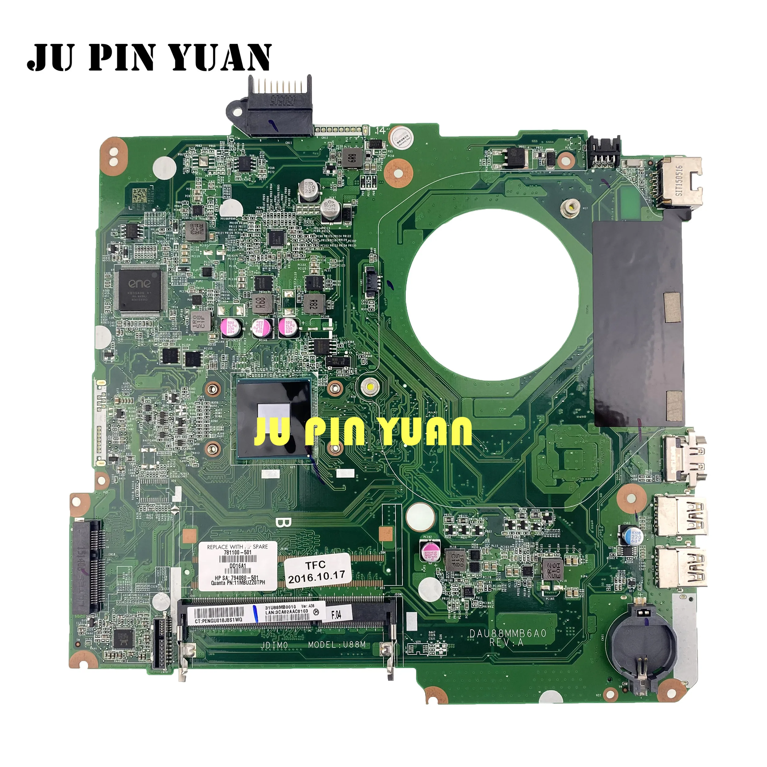 Материнская плата для ноутбука HP 15-F 15-N серии 781100-501 781100-001 DAU88MMB6A0 с процессором N2830 МБ все функции полностью протестированы
Материнская плата для ноутбука HP 15-F 15-N серии 781100-501 781100-001 DAU88MMB6A0 с процессором N2830 МБ все функции полностью протестированы