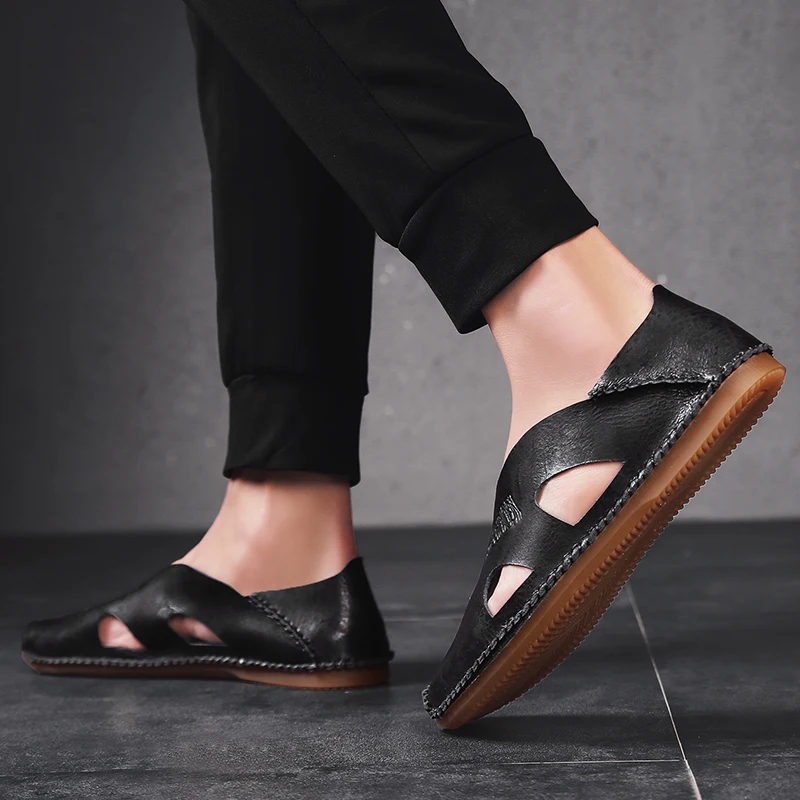 Sandals Beach Man Shoes High Quality Sneakers Breathable Men Hot Sale Outdoor Casual Style Handmade Beach Sandals Male
Sandals Beach Man Shoes High Quality Sneakers Breathable Men Hot Sale Outdoor Casual Style Handmade Beach Sandals Male
