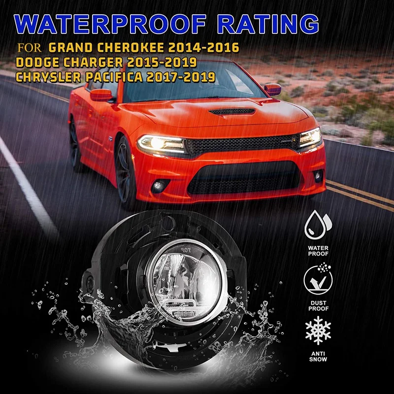 Front Fog Lamp Light Aseembly Replacement for Dodge Charger2015-2019 / Jeep Grand Cherokee 14-16 68228884AA 68228884AC
Front Fog Lamp Light Aseembly Replacement for Dodge Charger2015-2019 / Jeep Grand Cherokee 14-16 68228884AA 68228884AC