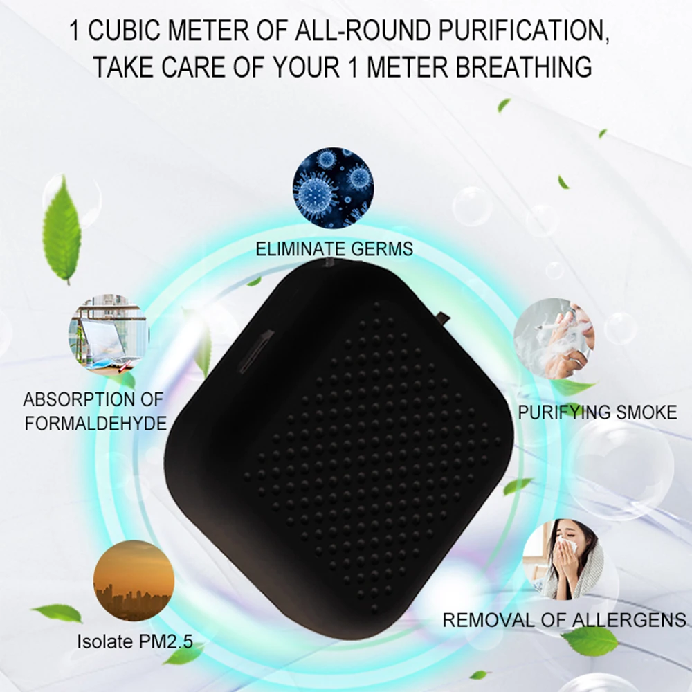 USB Portable Wearable Air Purifier Personal Mini Air Necklace Negative Ion Air Freshener No Radiation Low Noise for Adults Kids
USB Portable Wearable Air Purifier Personal Mini Air Necklace Negative Ion Air Freshener No Radiation Low Noise for Adults Kids