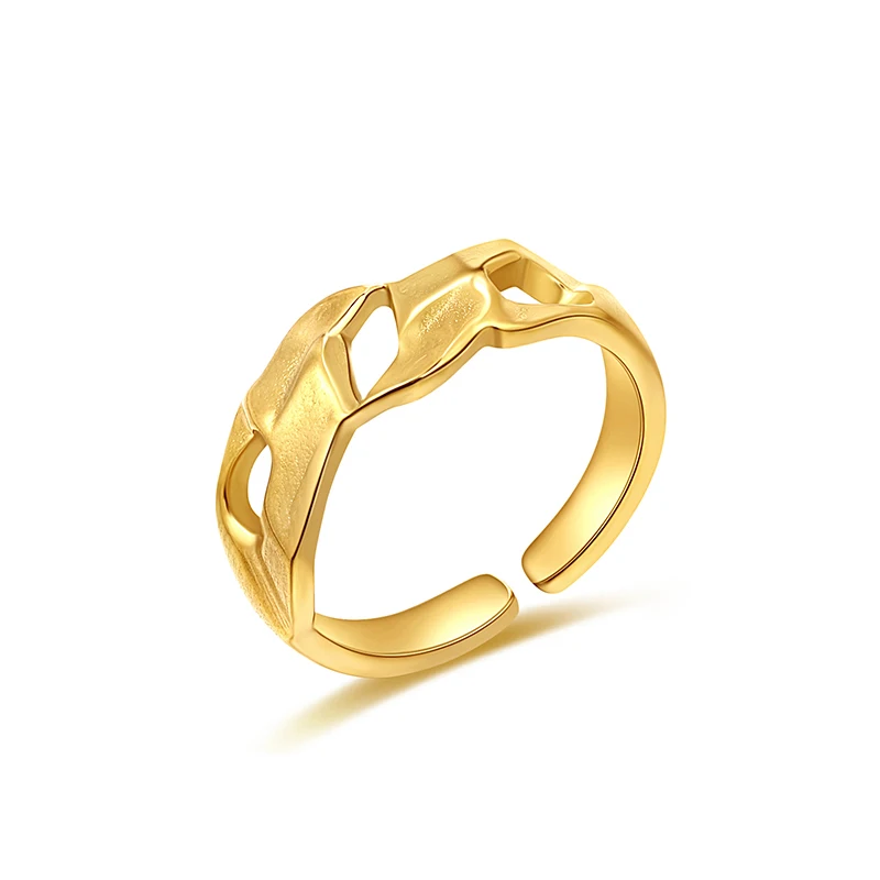 Stainless Steel Irregular Resizable Open Size Rings Simplicity Gold Color Classic Adjustable Finger Ring for Women Party Jewelry
Stainless Steel Irregular Resizable Open Size Rings Simplicity Gold Color Classic Adjustable Finger Ring for Women Party Jewelry
