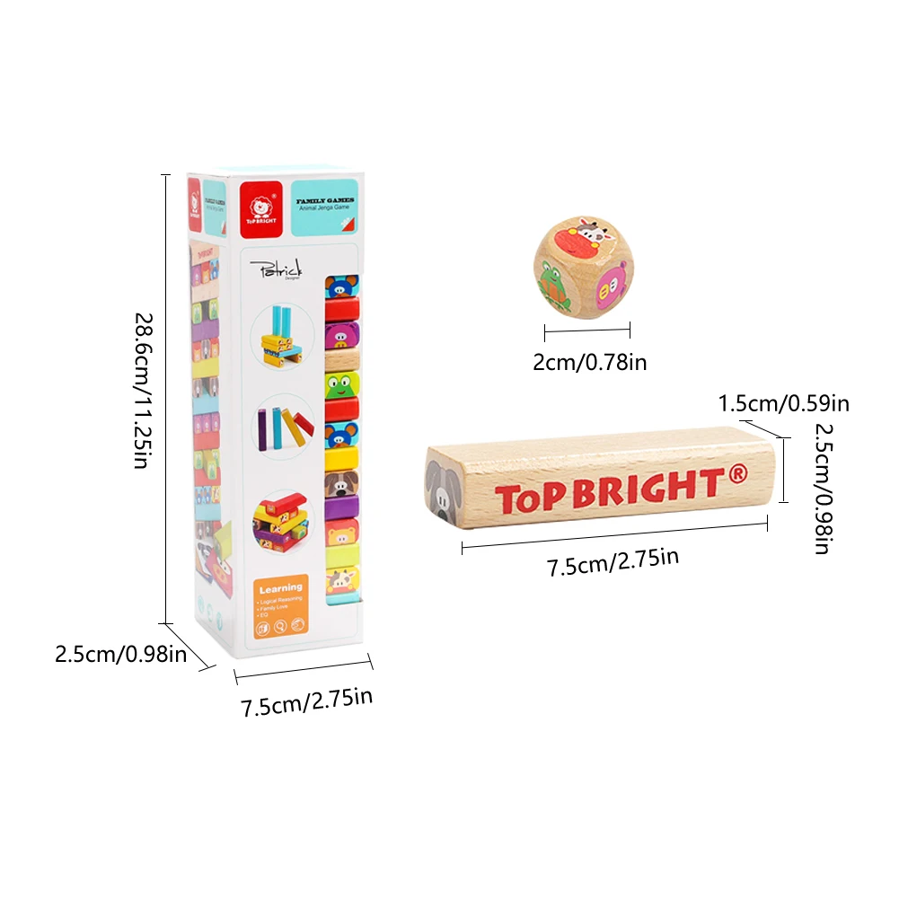 Wooden Stacking Tumbling Tower Blocks Educational Toys Kids Interaction Game Wood Jega Building Blocks Toys Children
Wooden Stacking Tumbling Tower Blocks Educational Toys Kids Interaction Game Wood Jega Building Blocks Toys Children
