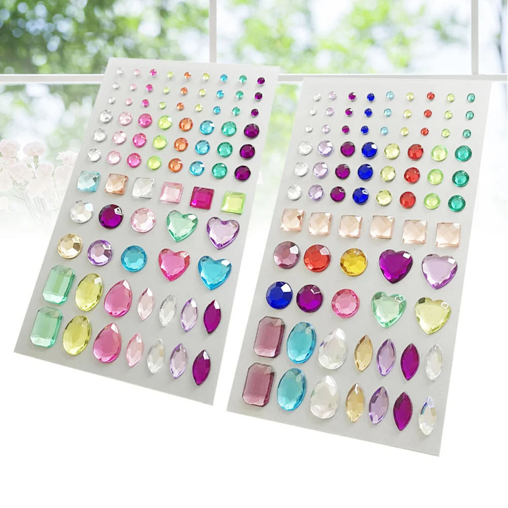 2 Sheets DIY Acrylic Rhinestone Beads Self-Adhesive Crystal Stickers for Phone Crafts Scrapbooking Decoration
2 Sheets DIY Acrylic Rhinestone Beads Self-Adhesive Crystal Stickers for Phone Crafts Scrapbooking Decoration
