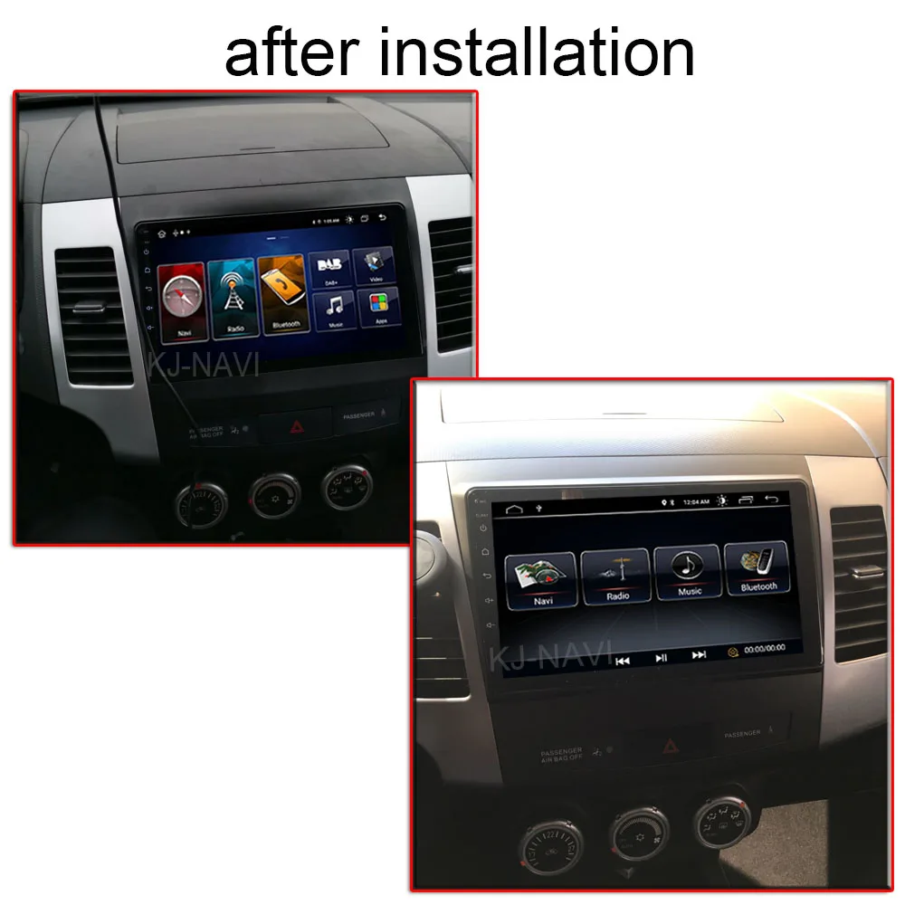 9" Android 11.0 Car Player Multimedia GPS Navigation For Mitsubishi Outlander 2 Citroen C-Crosser Peugeot 4007 2007-2012 | Автомобили