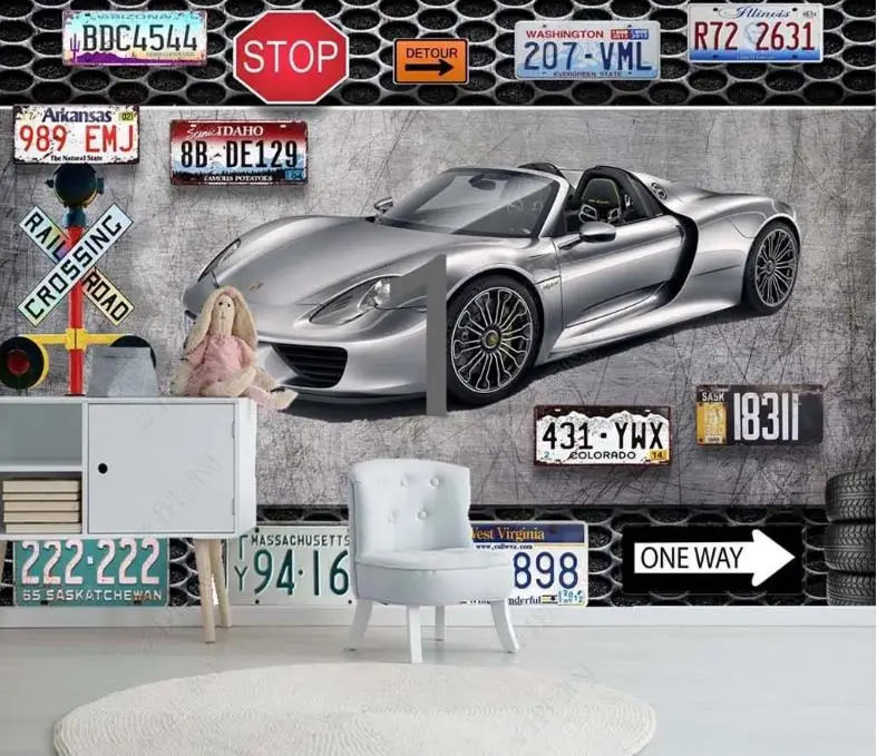 

Настенные стереоскопические обои для автомобиля, задний фон для телевизора, спальни, украшения для стен гостиной, 2021