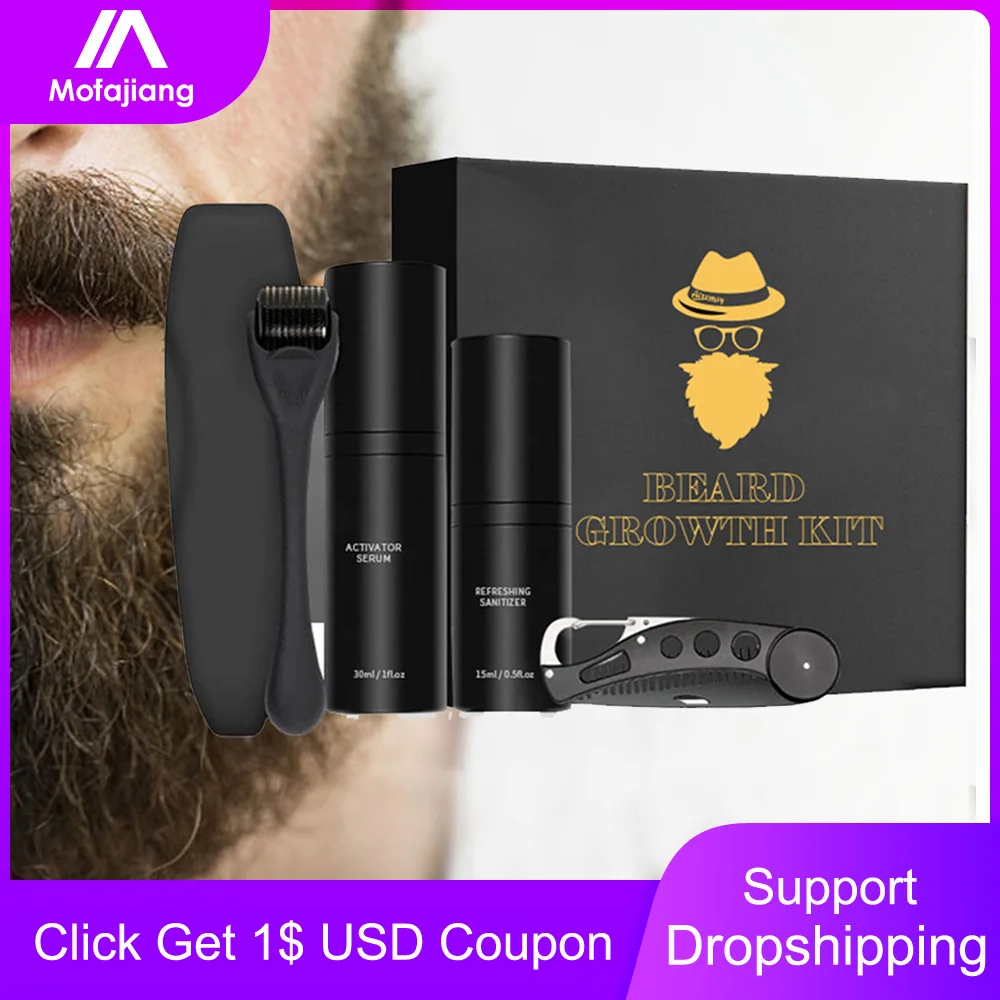 4 Pcs/Lot Men Beard Growth Kit Hair Enhancer Thicker Essential Oil Nourishing Conditioner Grow Set with Comb Roller Cleanser
4 Pcs/Lot Men Beard Growth Kit Hair Enhancer Thicker Essential Oil Nourishing Conditioner Grow Set with Comb Roller Cleanser