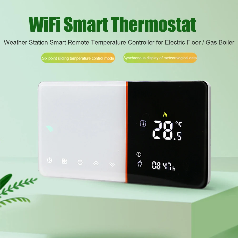 BHT-005 WiFi Smart Thermostat Temperature Controller Water/Electric floor Heating Water/Gas Boiler Works For Google Home, Alexa
BHT-005 WiFi Smart Thermostat Temperature Controller Water/Electric floor Heating Water/Gas Boiler Works For Google Home, Alexa