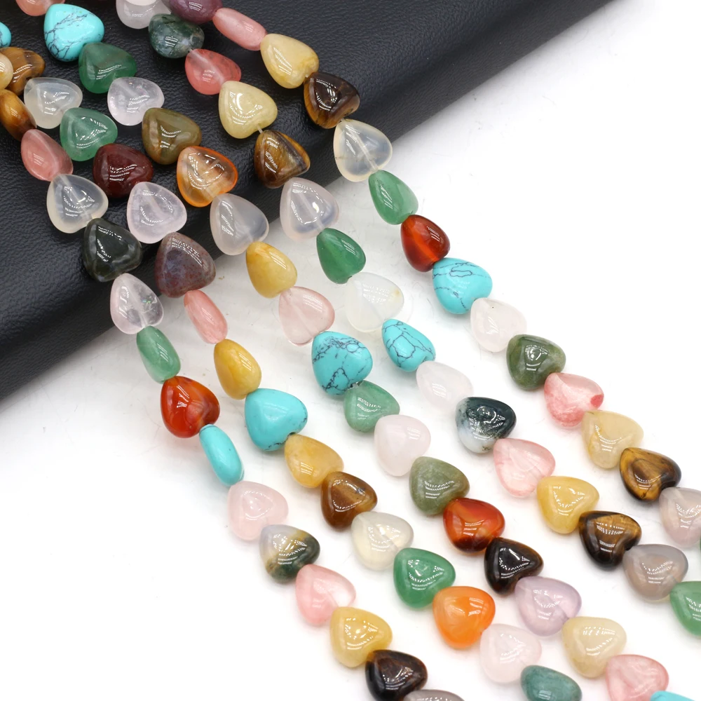 

20pcs Natural Mixed Colors Stone Beads for Making DIY Jewelry Women Necklace Bracelet Earring Accessories Gift Size 10x10x5mm
