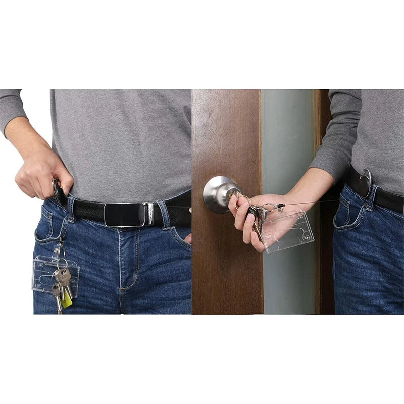 ID Card Holder and Retractable Reel Set, Badge Holder with Reel Clip for Identity Card Pass Badge (3PCS)
ID Card Holder and Retractable Reel Set, Badge Holder with Reel Clip for Identity Card Pass Badge (3PCS)