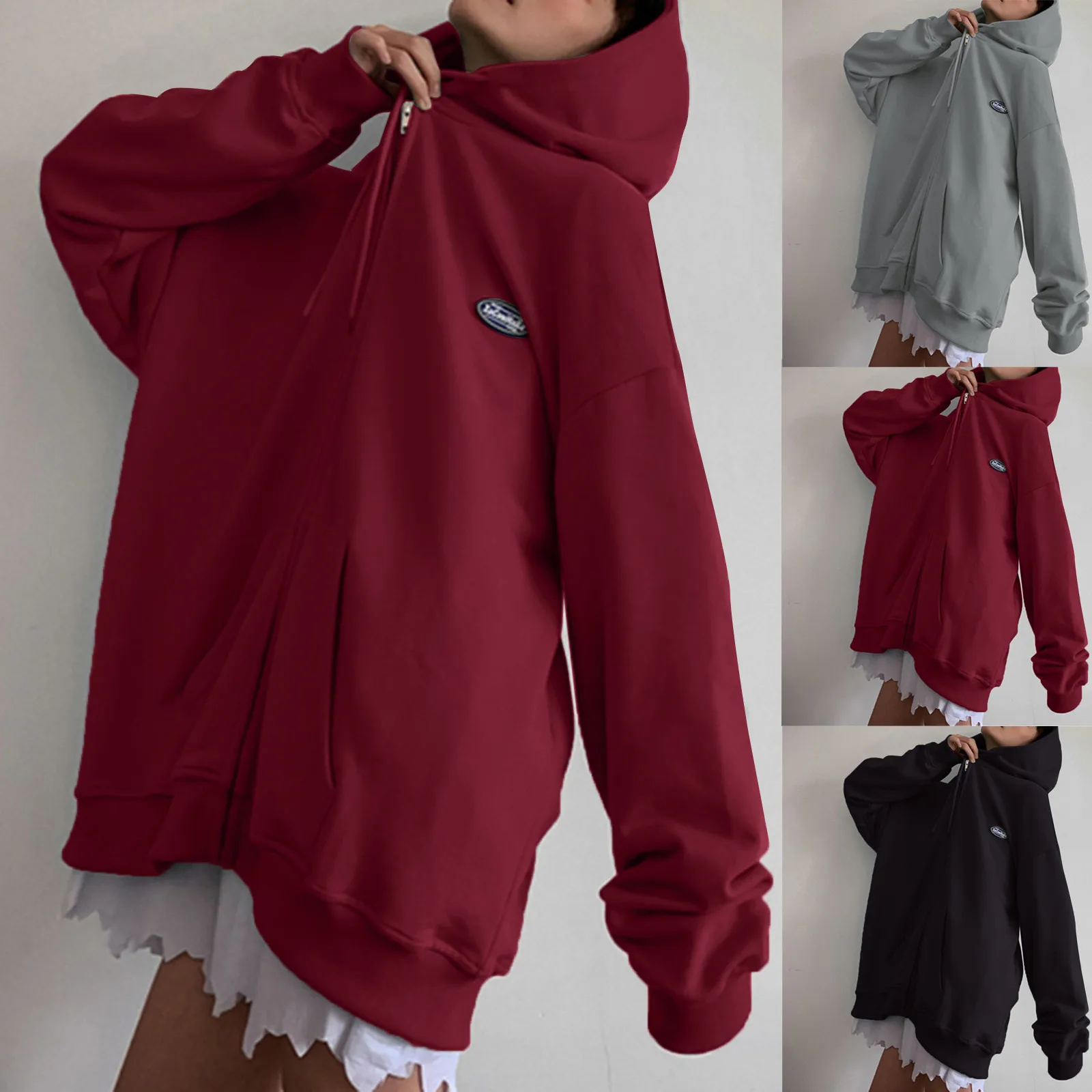 Толстовка женская с капюшоном, однотонная Асимметричная кофта с длинным рукавом, свободная уличная одежда с принтом, верхняя одежда, блузка...
Толстовка женская с капюшоном, однотонная Асимметричная кофта с длинным рукавом, свободная уличная одежда с принтом, верхняя одежда, блузка...