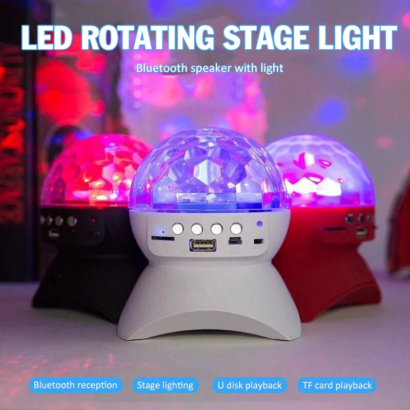 Wireless speaker Stage lights music night lights disco bar lights rechargeable Bluetooth-Compatibl LED light controller crystal
Wireless speaker Stage lights music night lights disco bar lights rechargeable Bluetooth-Compatibl LED light controller crystal