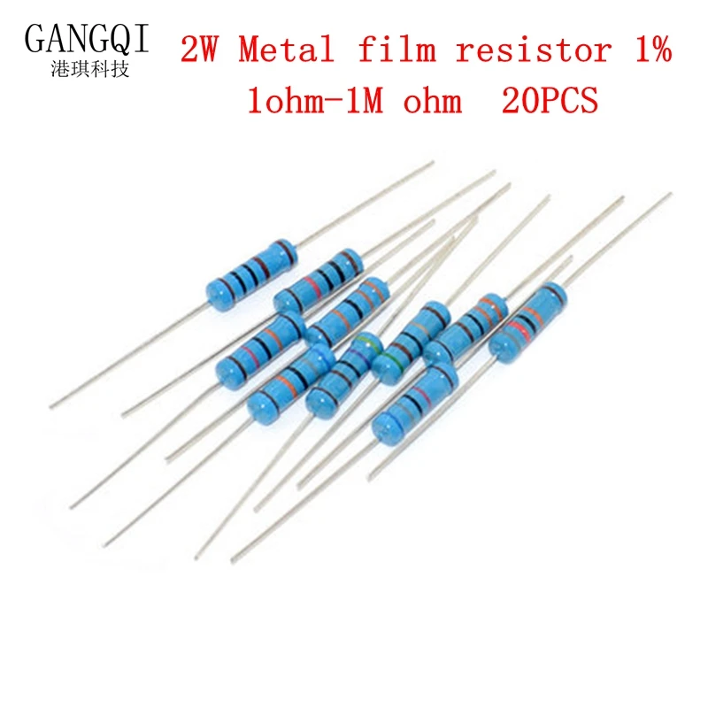 20pcs 2W Metal film resistor 1% 1R ~ 1M 2.2R 4.7R 10R 22R 47R 100R 220R 470R 1K 10K 100K 2.2 4.7 22 47 100 910 270K 360K ohm
20pcs 2W Metal film resistor 1% 1R ~ 1M 2.2R 4.7R 10R 22R 47R 100R 220R 470R 1K 10K 100K 2.2 4.7 22 47 100 910 270K 360K ohm