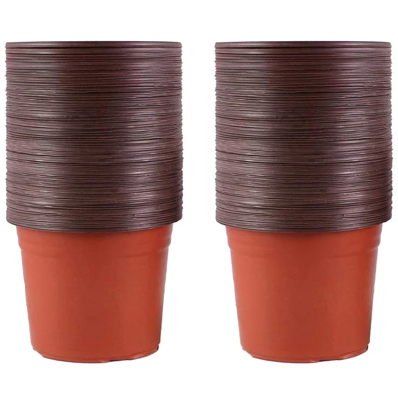 New 100 Packs of Plastic Seedling Flower Pots, Two-Color Pots, Simple Round Flower Pots, Succulent Planting Brackets for Flower
New 100 Packs of Plastic Seedling Flower Pots, Two-Color Pots, Simple Round Flower Pots, Succulent Planting Brackets for Flower