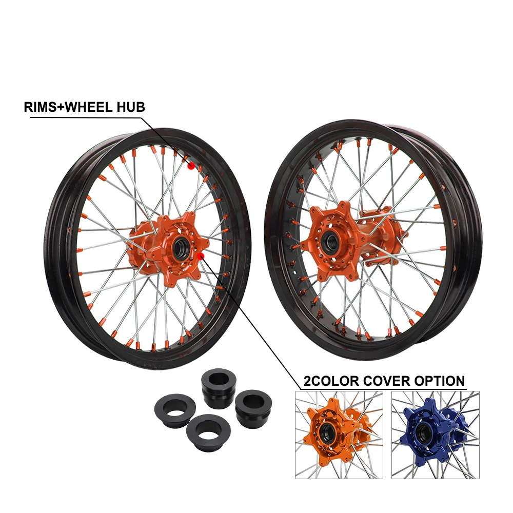 Motorcycle 2.5*17" 3.5*17" 1.6*21" 2.15*18" Front Rear Wheels Rims Hubs Spacer For KTM Husqvarna EXC SX SXF XC XCF TC FC 125-450
Motorcycle 2.5*17" 3.5*17" 1.6*21" 2.15*18" Front Rear Wheels Rims Hubs Spacer For KTM Husqvarna EXC SX SXF XC XCF TC FC 125-450