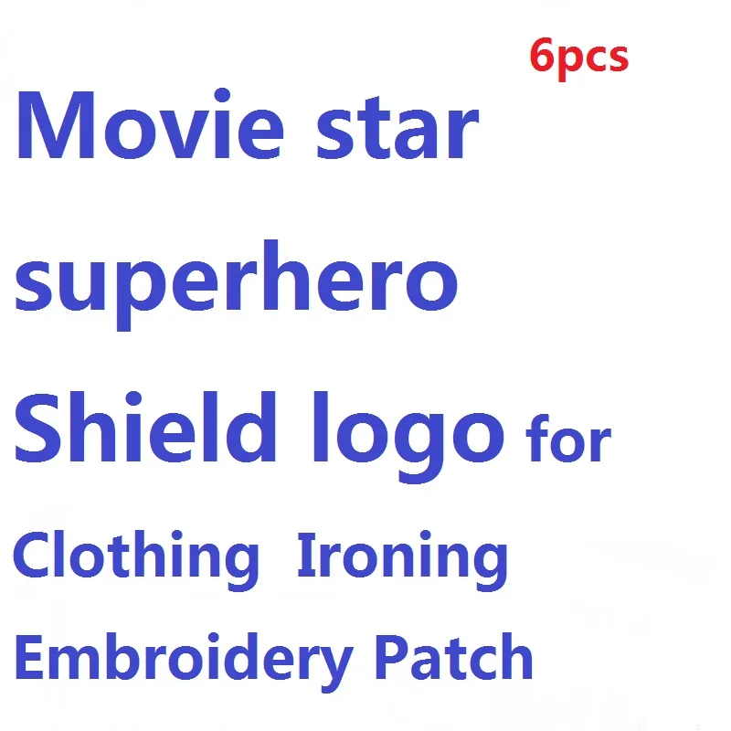 Movie star superhero Shield logo for Clothing iron Jackets Patches DIY Sew on Ironing Embroidery Patch hat T Shirt decor
Movie star superhero Shield logo for Clothing iron Jackets Patches DIY Sew on Ironing Embroidery Patch hat T Shirt decor