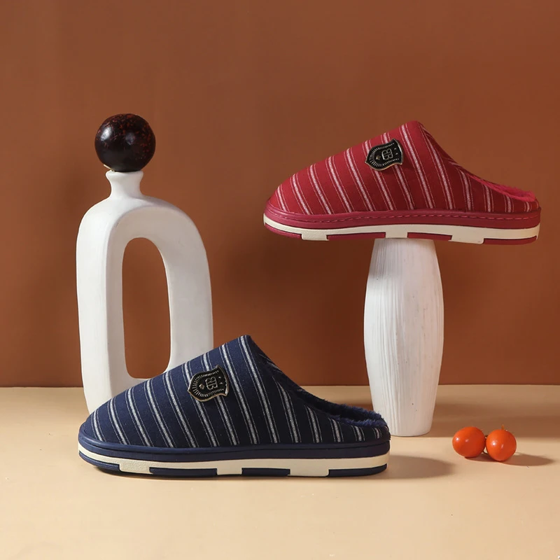 Fashion Women Indoor Stripes Slippers Warm Winter Plush Slides For Men Nonslip Furry Home Slipper Comfortable Unisex Floor Shoes
Fashion Women Indoor Stripes Slippers Warm Winter Plush Slides For Men Nonslip Furry Home Slipper Comfortable Unisex Floor Shoes
