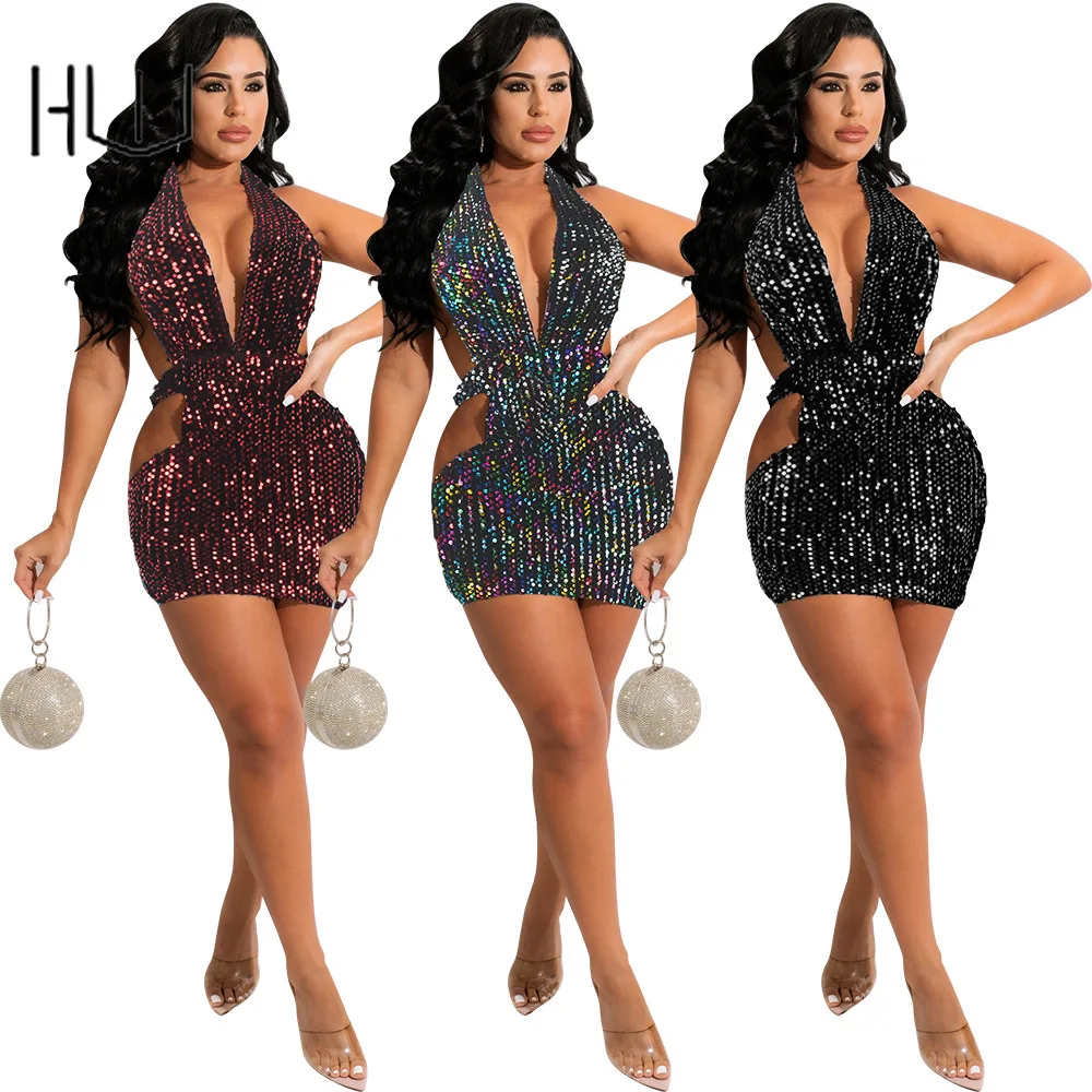 Women Dress Sexy Backless Sequin Nightclub Vestidos De Mujer Crystal Y2k Mini A-line Dress Sleevelless Halter Backless Dresses
Women Dress Sexy Backless Sequin Nightclub Vestidos De Mujer Crystal Y2k Mini A-line Dress Sleevelless Halter Backless Dresses