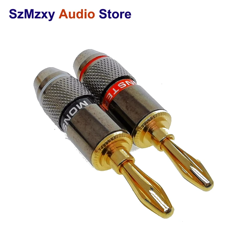 8Pcs Gold-plated Copper Banana Plugs High quality Banana Connector Speaker Wire Connector With double Screw locks
8Pcs Gold-plated Copper Banana Plugs High quality Banana Connector Speaker Wire Connector With double Screw locks