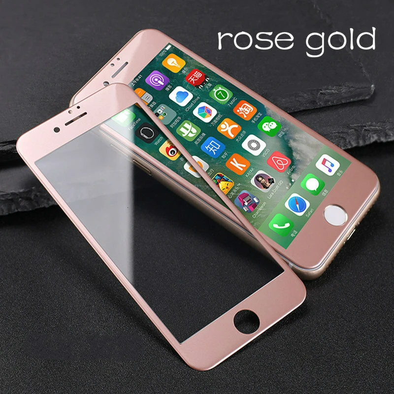 3D Arc Edge Full Cover Carbon Fiber Tempered Glass for iPhone6 6s 6Plus 6sPlus 7 8 7plus Colors Screen Protector Protective Film | Мобильные