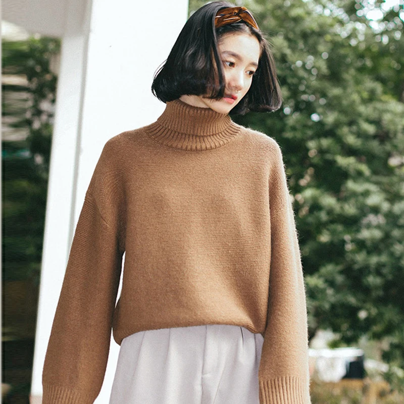 AOSSVIAO 2021 Winter Thick Warm Sweater Turtleneck Oversize Pullovers Jumper Female knitted Tops Loose Clothing Pull Femm
AOSSVIAO 2021 Winter Thick Warm Sweater Turtleneck Oversize Pullovers Jumper Female knitted Tops Loose Clothing Pull Femm