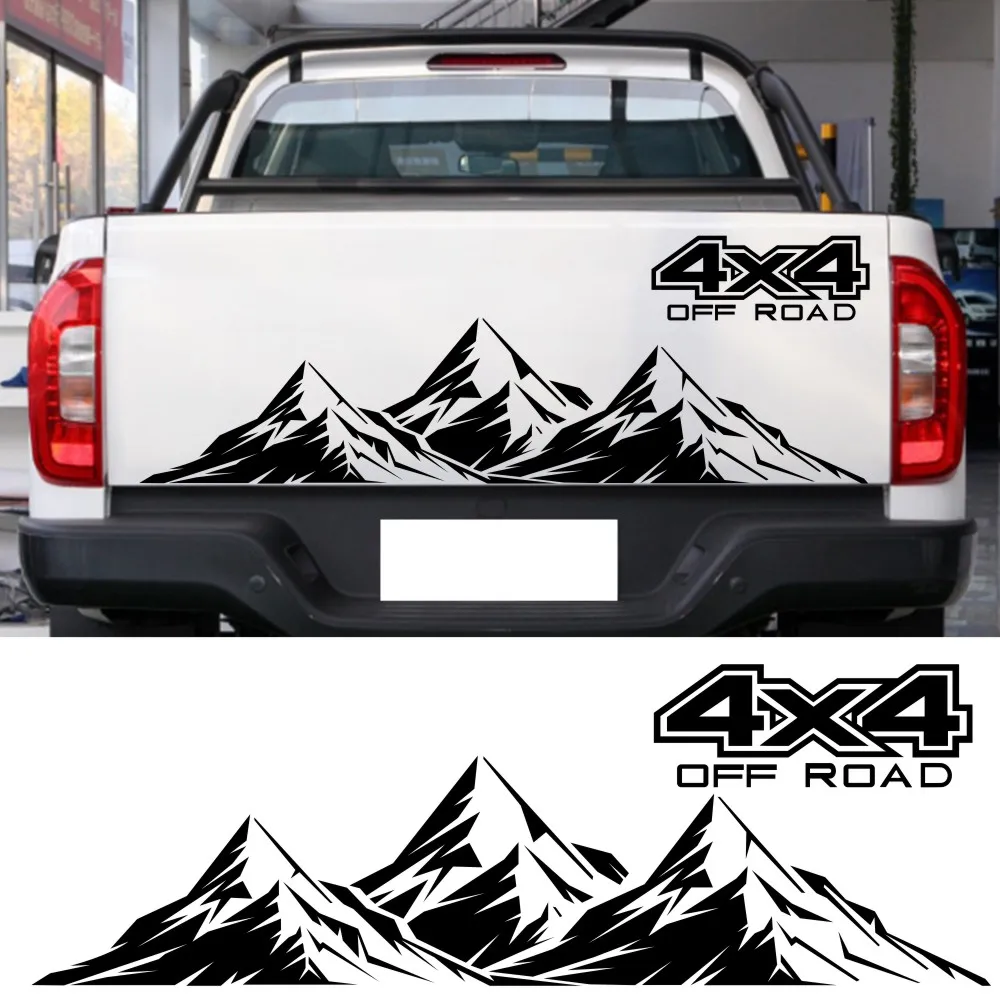 Автомобильная виниловая наклейка 4X4 для боковой двери внедорожника Nissan NAVARA Mitsubishi