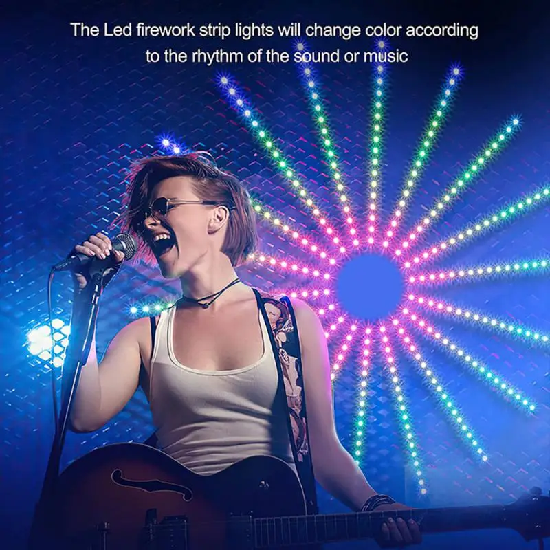 LED APP Control Bluetooth-compatible RGB Symphony Firework Light DIY Firework Ambient Dream Wedding Christmas Music Control
LED APP Control Bluetooth-compatible RGB Symphony Firework Light DIY Firework Ambient Dream Wedding Christmas Music Control