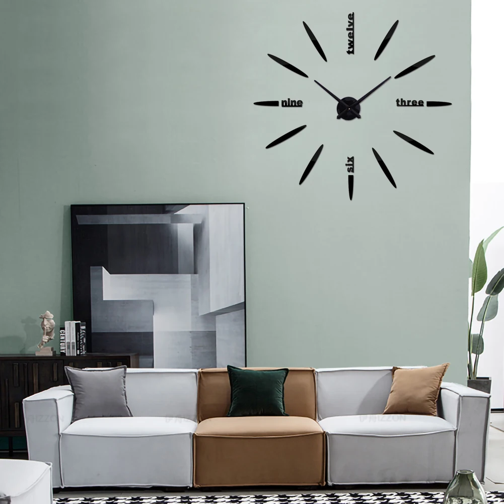 DIY Wall Clock Large Frameless Wall Clock Modern Design Watch Clock Home Living Room Bedroom Decoration Gift
DIY Wall Clock Large Frameless Wall Clock Modern Design Watch Clock Home Living Room Bedroom Decoration Gift