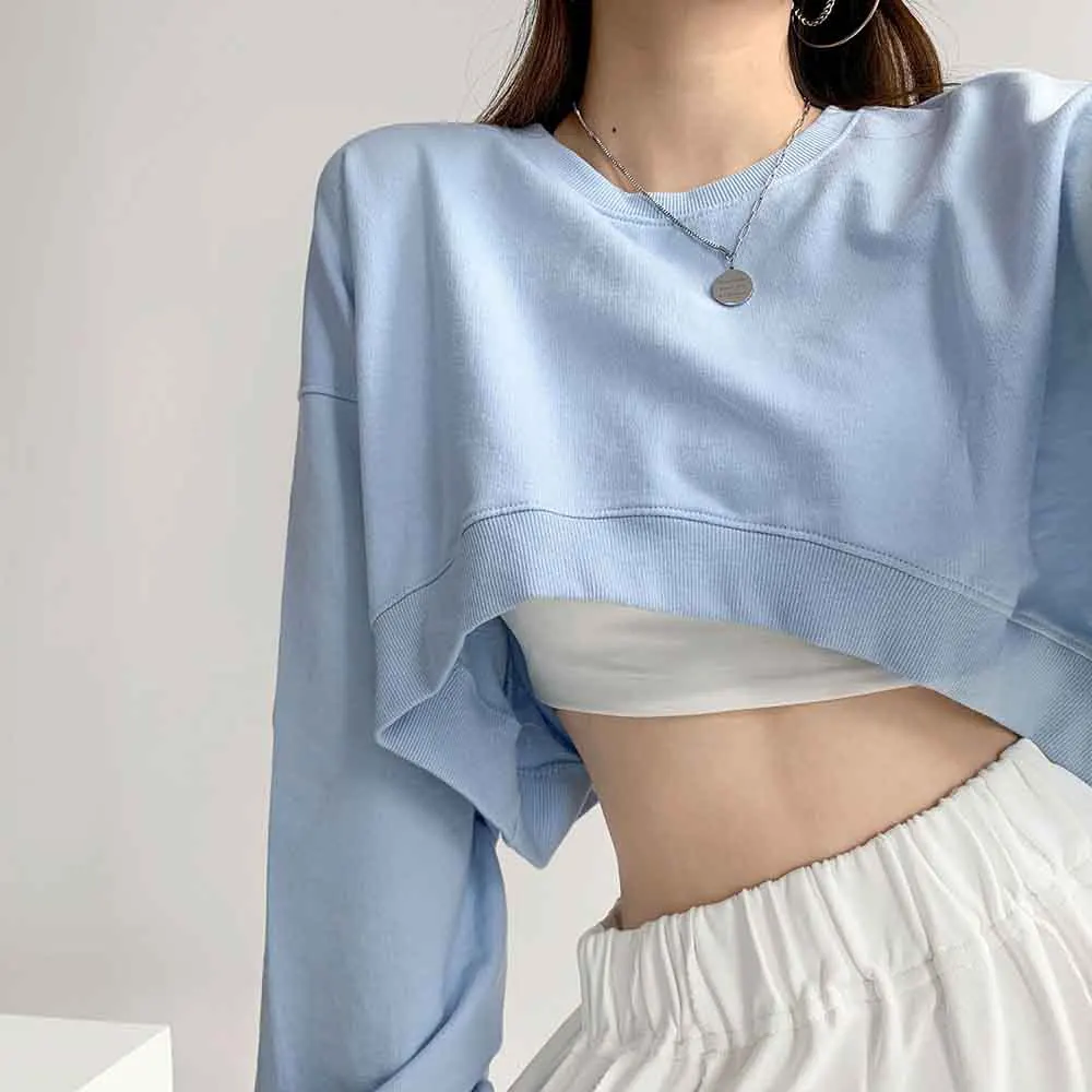 Korean Fashion Crop Top Solid Color T Shirt Women Dancing Sportswear Tops for Women Full Sleeves Vintage Streetwear Shirt Tops
Korean Fashion Crop Top Solid Color T Shirt Women Dancing Sportswear Tops for Women Full Sleeves Vintage Streetwear Shirt Tops