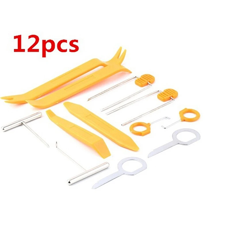 12pcs/set Car Radio Door Clip Panel Trim Dash Audio Removal Open Installer Pry Tool For Auto Vehicle
12pcs/set Car Radio Door Clip Panel Trim Dash Audio Removal Open Installer Pry Tool For Auto Vehicle
