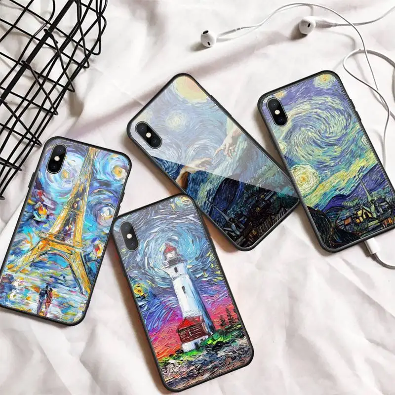 Oil Painting Famous painting art Phone Case Tempered glass For iphone 6 7 8 plus X XS XR 11 12 13 PRO MAX mini
Oil Painting Famous painting art Phone Case Tempered glass For iphone 6 7 8 plus X XS XR 11 12 13 PRO MAX mini
