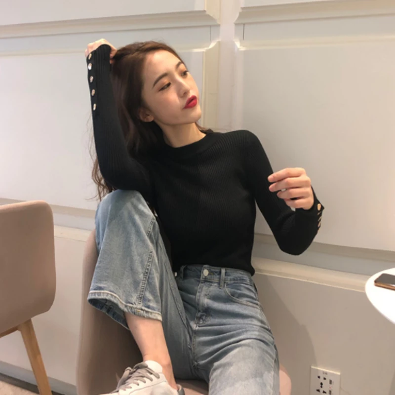 Ailegogo Women Sweater High Elastic Solid O Neck Spring Summer Fashion Sweater Women Slim Hight Bottoming Knitted Pullovers
Ailegogo Women Sweater High Elastic Solid O Neck Spring Summer Fashion Sweater Women Slim Hight Bottoming Knitted Pullovers