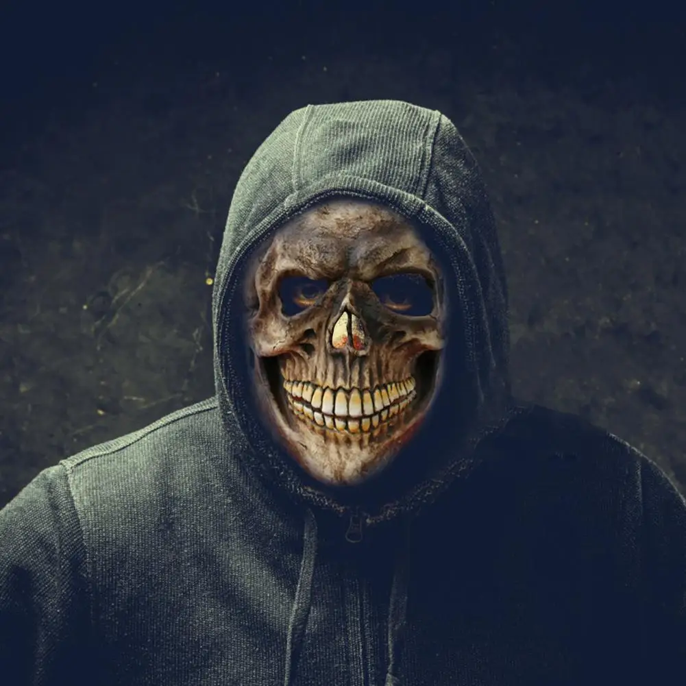 Украшение для трюков, маска для косплея, мягкий наряд, изысканный головной убор с черепом на всю голову для Хэллоуина, праздничная вечеринка... 
Украшение для трюков, маска для косплея, мягкий наряд, изысканный головной убор с черепом на всю голову для Хэллоуина, праздничная вечеринка...