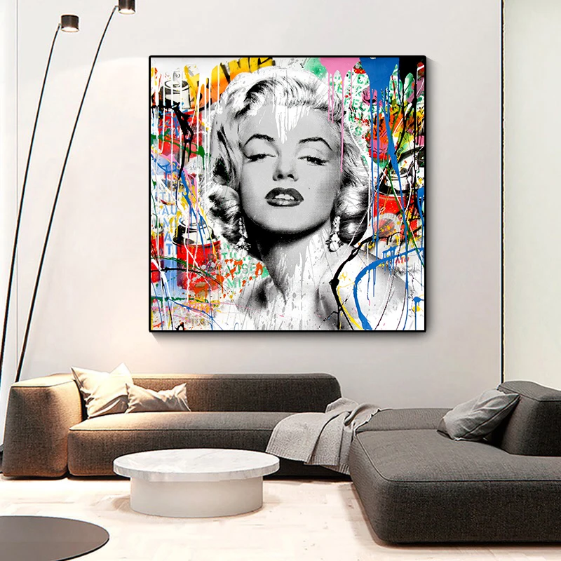 Marilyn Monroe Sexy Portrait Canvas Painting Street Graffiti Wall Art Fashion Posters and Prints Modern Room Home Decor Pictures
Marilyn Monroe Sexy Portrait Canvas Painting Street Graffiti Wall Art Fashion Posters and Prints Modern Room Home Decor Pictures