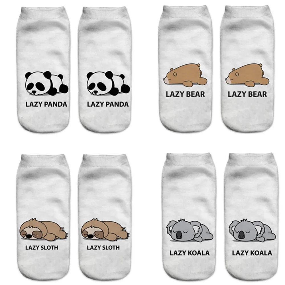 Women's socks 3D fashion animal panda puppy pug koala raccoon bear sloth sleeping Harajuku emoji cute printed novelty socks
Women's socks 3D fashion animal panda puppy pug koala raccoon bear sloth sleeping Harajuku emoji cute printed novelty socks