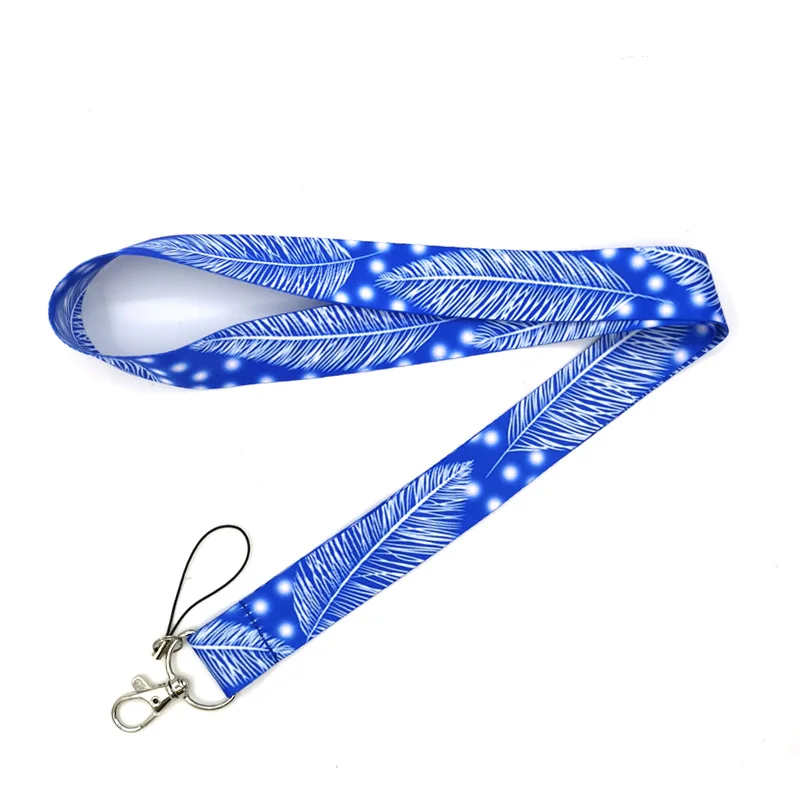 White Snow Blue Leaves Feathers Lanyard Badge ID Mobile Phone Rope Key Lanyard Neck Straps Accessories webbings ribbons
White Snow Blue Leaves Feathers Lanyard Badge ID Mobile Phone Rope Key Lanyard Neck Straps Accessories webbings ribbons