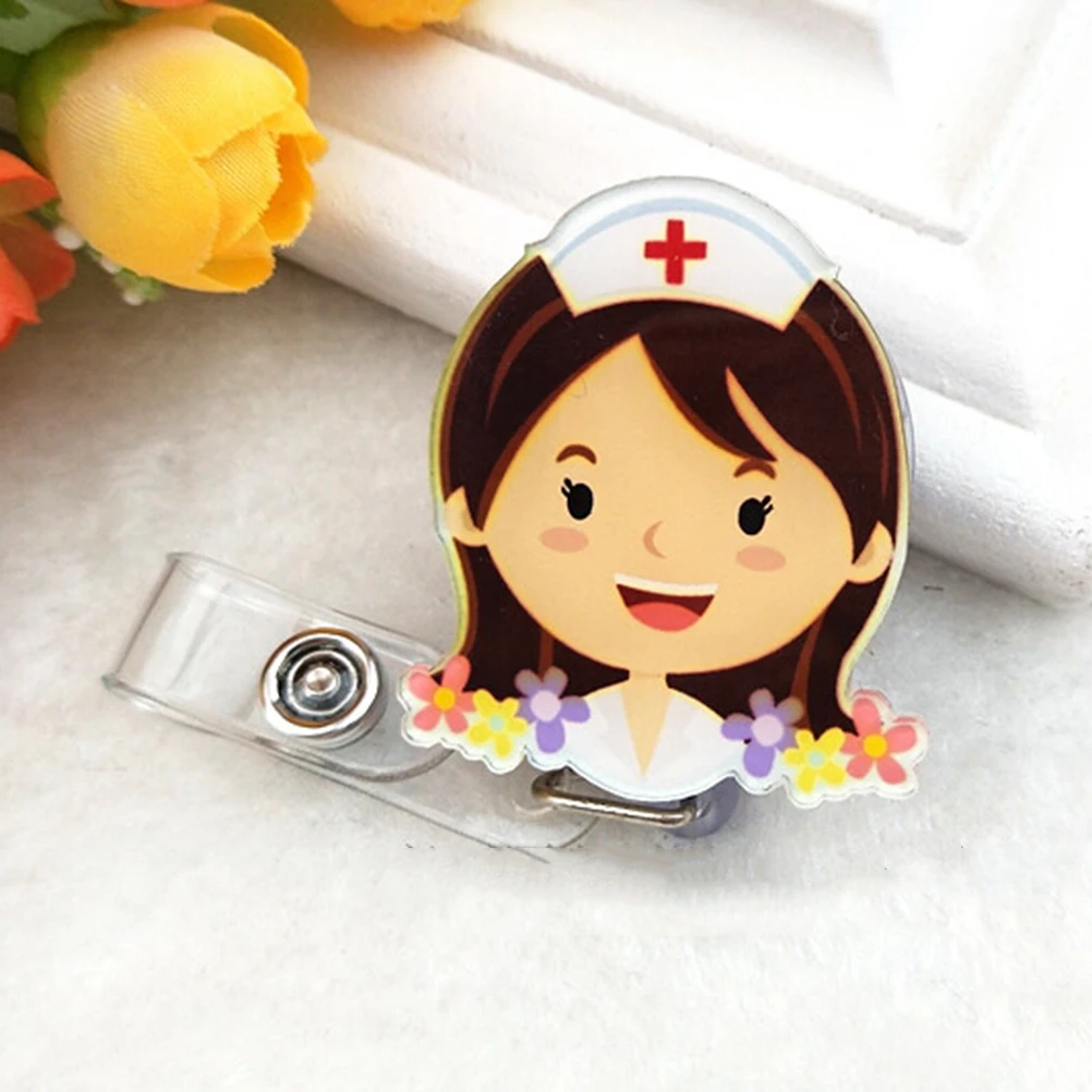 1pc Cute Retractable Badge Reel Student Nurse Exhibition ID Name Card Badge Holder Office Supplies
1pc Cute Retractable Badge Reel Student Nurse Exhibition ID Name Card Badge Holder Office Supplies