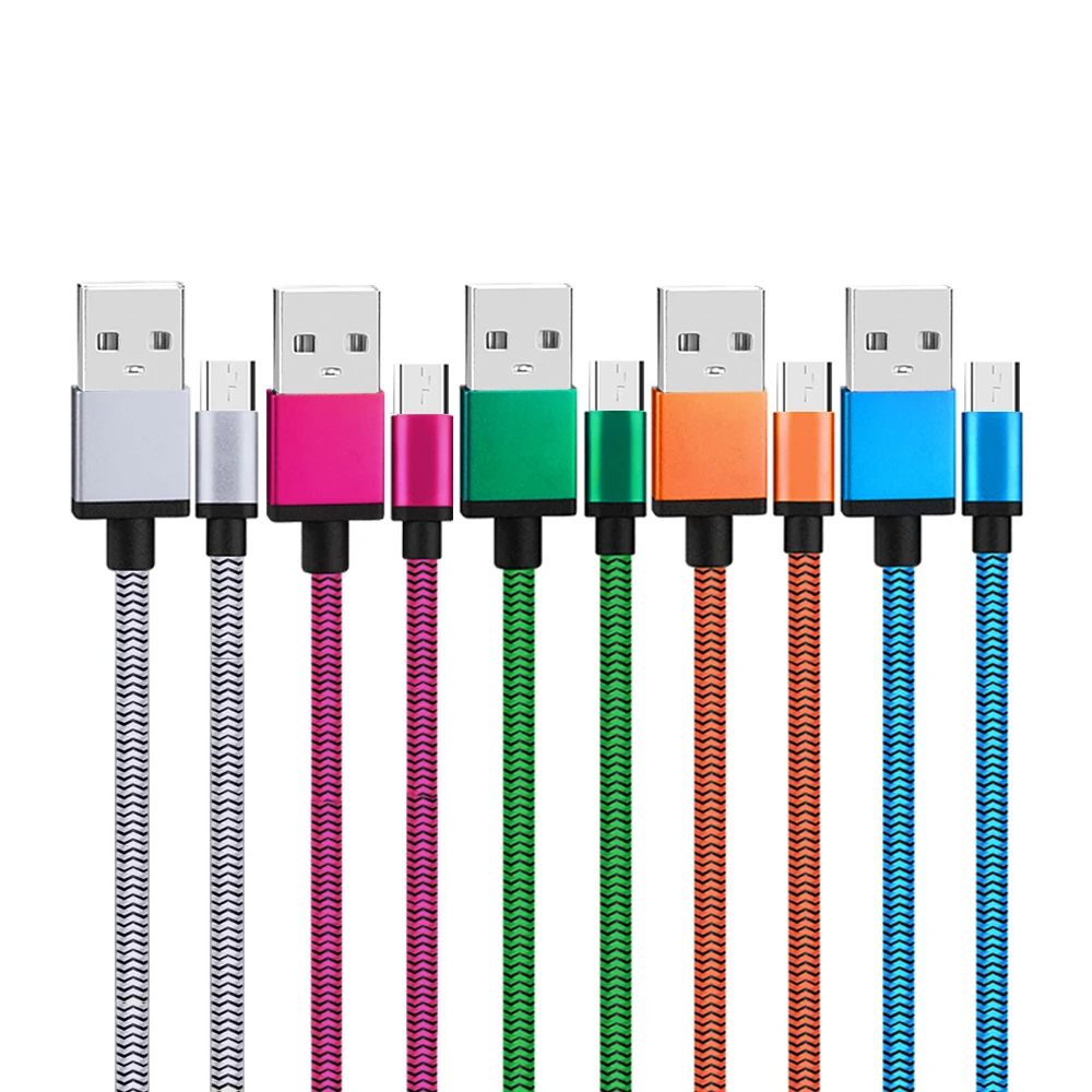 1 м 2 микро USB Android мобильный телефон usb кабель для зарядки samsung Белый Оранжевый