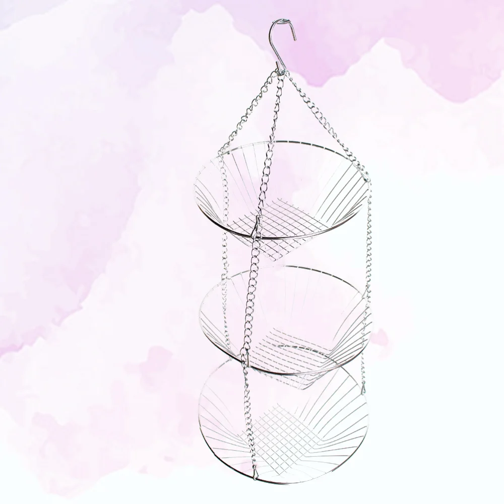 3-Tier Wire Hanging Basket Stainless Steel Basket Fruit Swing Bowl Vegetables Rack Display Stand
3-Tier Wire Hanging Basket Stainless Steel Basket Fruit Swing Bowl Vegetables Rack Display Stand