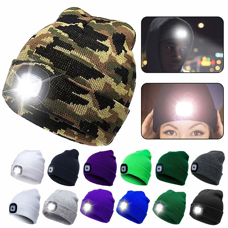 Women Men LED Knited Hat Flashlight Headlamp Outdoor Sport Caps Climbing Fishing Cycling Camping Windproof Hats Warm Light Hat
Women Men LED Knited Hat Flashlight Headlamp Outdoor Sport Caps Climbing Fishing Cycling Camping Windproof Hats Warm Light Hat
