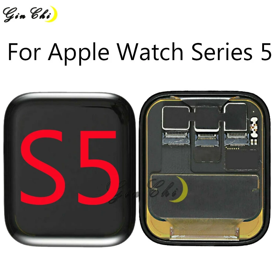 Оригинальный Для Apple Watch Series 5 ЖК дисплей сенсорный экран для S5 40 мм 44 Замена