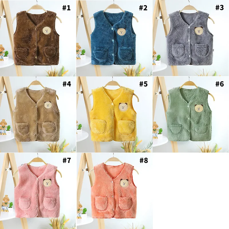 2020 New Premium Soft Plush Vest For Baby Boys Girls Winter Warm Jacket Cartoon Pattern Cotton Waistcoat Outwear With Pocket
2020 New Premium Soft Plush Vest For Baby Boys Girls Winter Warm Jacket Cartoon Pattern Cotton Waistcoat Outwear With Pocket