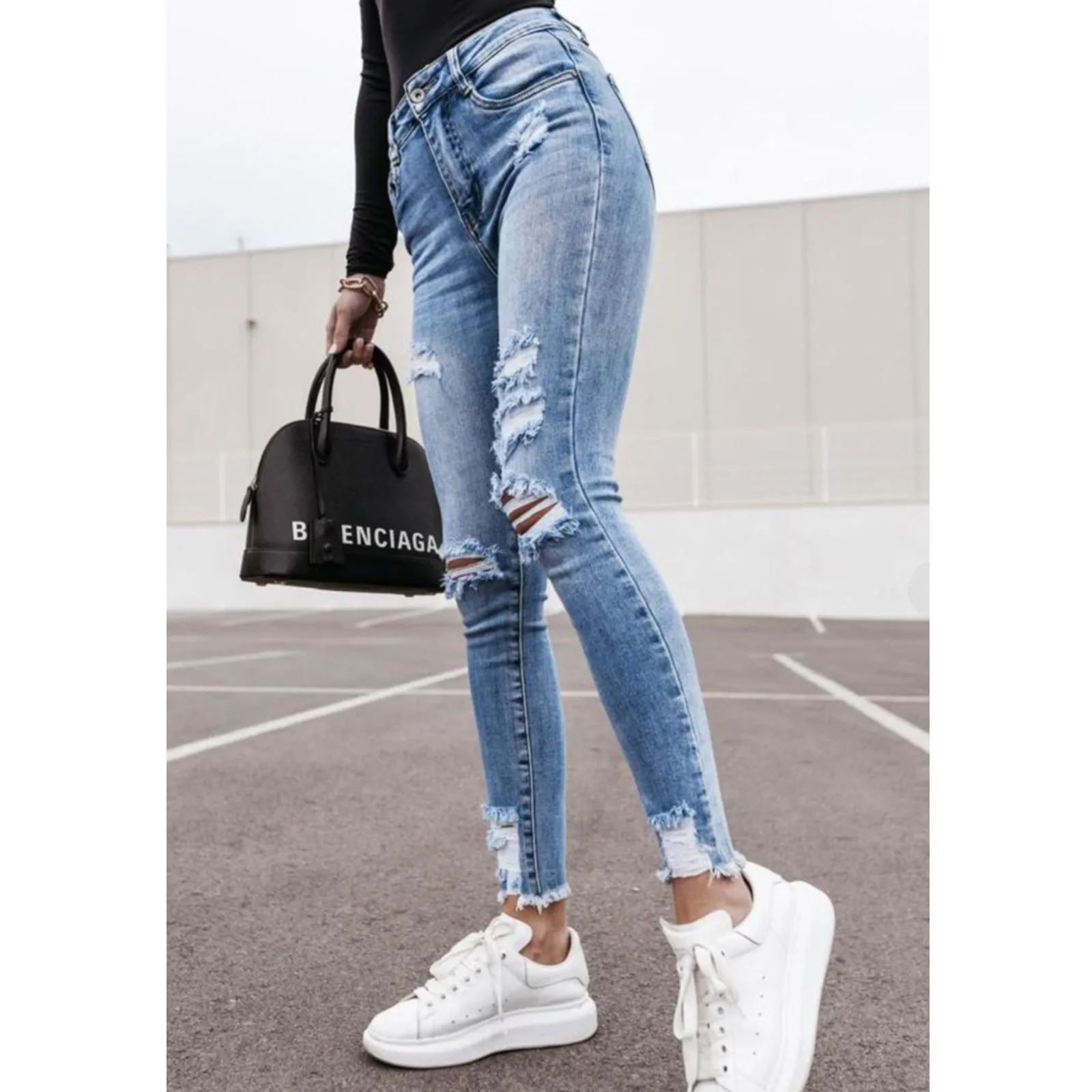 Jeans women's 2021 fashion High Waist Pocket Elastic Hole Streetwear Trousers Slim Denim Harajuku Straight Pants pantalon джинсы
Jeans women's 2021 fashion High Waist Pocket Elastic Hole Streetwear Trousers Slim Denim Harajuku Straight Pants pantalon джинсы